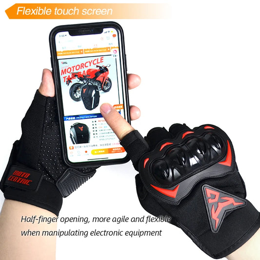 Summer Motorcycle Gloves Half Finger Breathable